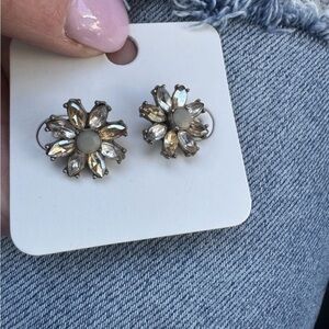 Chloe & Isabel Crystal Flower Stud Earrings